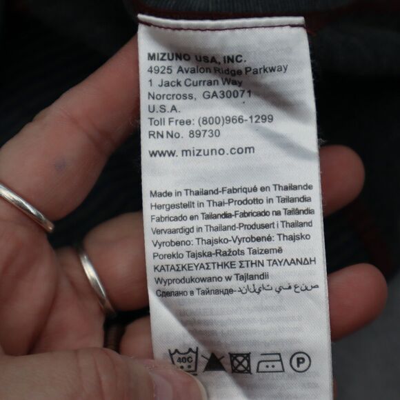 Mizuno Shirt Womens Medium Black Green 1/4 Zip Pullover Lightweight Running Top - Picture 8 of 16